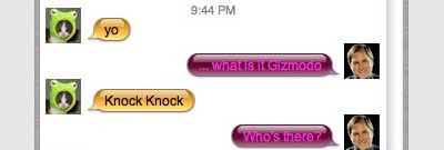 IPhone knock knock